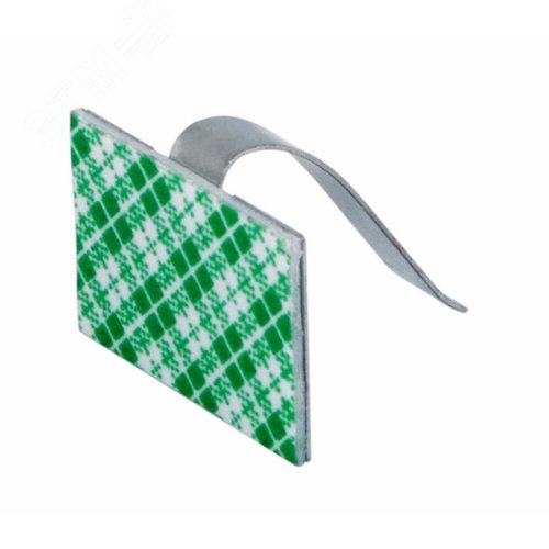 Площадки самоклеящиеся металлические с клипсой под шлейф (ПКШМ) 30x20 мм. упаковка 100 шт