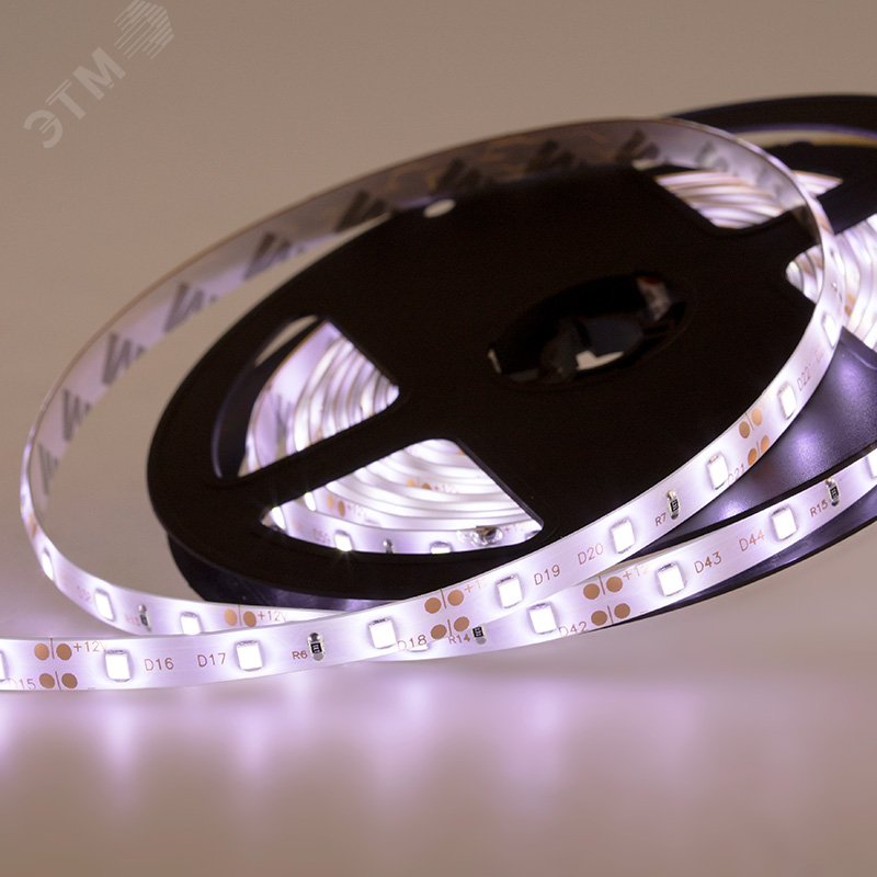 Лента LED силикон, 8 мм, IP65, SMD 2835, 60 LED/m, 12 V, цвет свечения белый