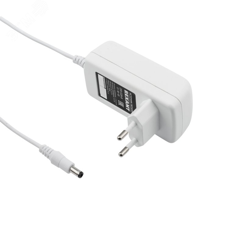 Источник питания 12 V  24 W с DC разъемом подключения 5.5х2.1, белый корпус (IP23)
