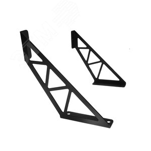 Кронштейн в стиле лофт для крепления полок настенный черный