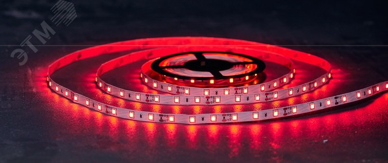Лента домашняя LED открытая IP23 SMd3528 60 диодов/метр 12В красный
