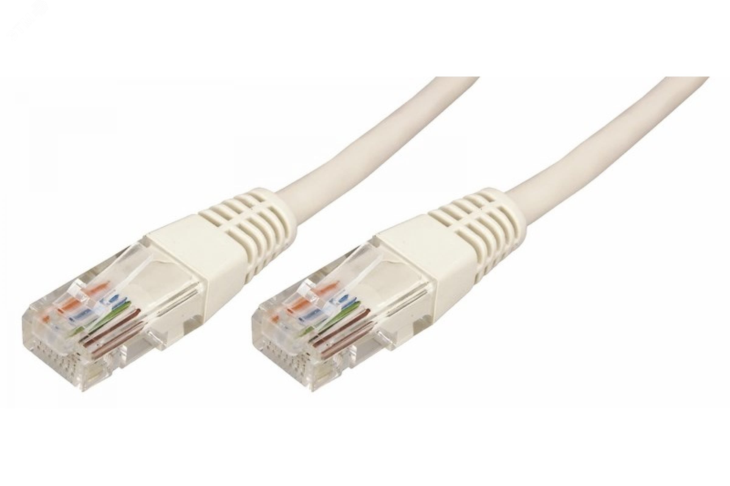 Пaтч-корд 15м U/UTP, CAT 5e, RJ45-RJ45, PVC серый REXANT