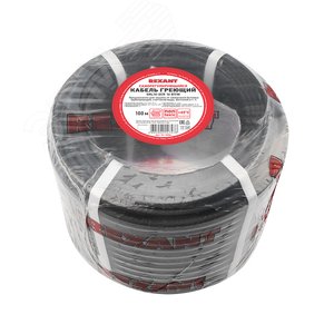 Кабель греющий саморегулирующийся  SRL16-2CR, экранированный, 16 Вт/1 м, 100 м, REXANT