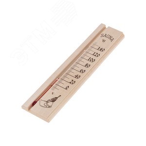 Термометр для сауны деревянное основание 65х275мм