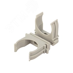 Крепеж-клипса для труб 25 мм, серая (100 шт./уп.), REXANT