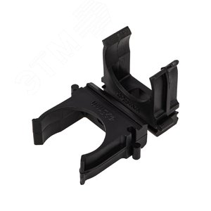 Крепеж-клипса для трубы 25 мм, черная (100 шт./уп.), REXANT