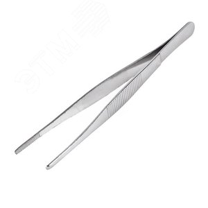 Пинцет прямой, рифленый 160 мм