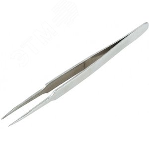Пинцет прямой с острыми кончиками 120 мм