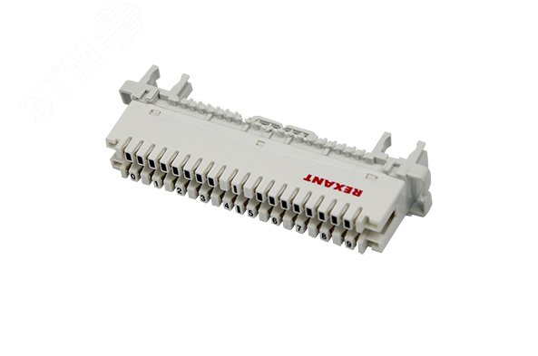 Плинт на 10пар маркировка 0-9 универс монтаж на рейку+ хомут,