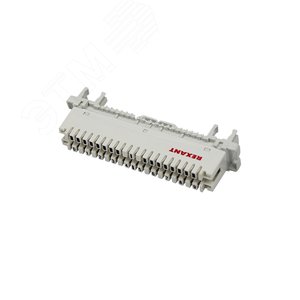 Плинт на 10пар маркировка 0-9 универс монтаж на рейку+ хомут,