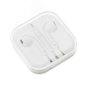 Наушники с микрофоном белые,,