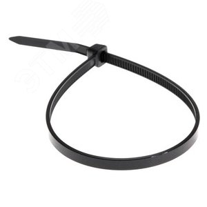 Хомут-стяжка кабельная нейлоновая 250x3,6 мм, черная, упаковка 100 шт, REXANT