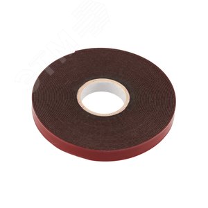 Двухсторонний скотч, серый, на HBA акриловой основе, 9 мм, ролик 5 м