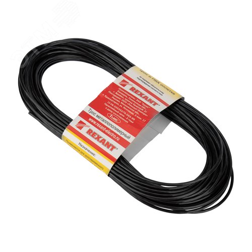 Трос стальной в ПВХ оплетке d=2.5 мм. черный (20 м)