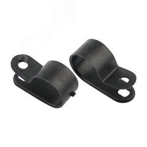 Скоба под винт 16 мм, черная (50 шт/уп)