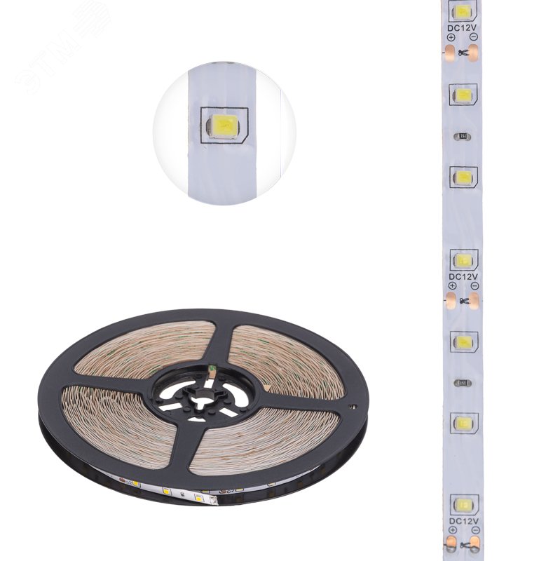 Лента LED бухта 20 м 12 В 2835 2700 К IP23 60 LED/м LAMPER