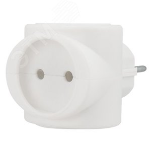 Тройник электрический 220 В 6 А белый, REXANT