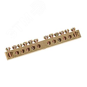 Шина PEN ''земля-ноль'' 6х9 мм 12х1 (12 группхкрепеж по центру), REXANT