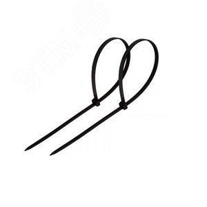 Хомут-стяжка кабельная нейлоновая 150x3,6 мм, черная, упаковка 100 шт, REXANT