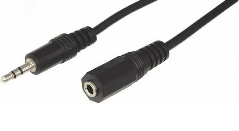 Кабель Стерео 3,5 мм гнездо - Стерео 3,5 мм штекер, длина 1,5 метра, 17-4003,