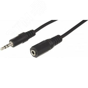 Кабель Стерео 3,5 мм гнездо - Стерео 3,5 мм штекер, длина 1,5 метра, 17-4003,