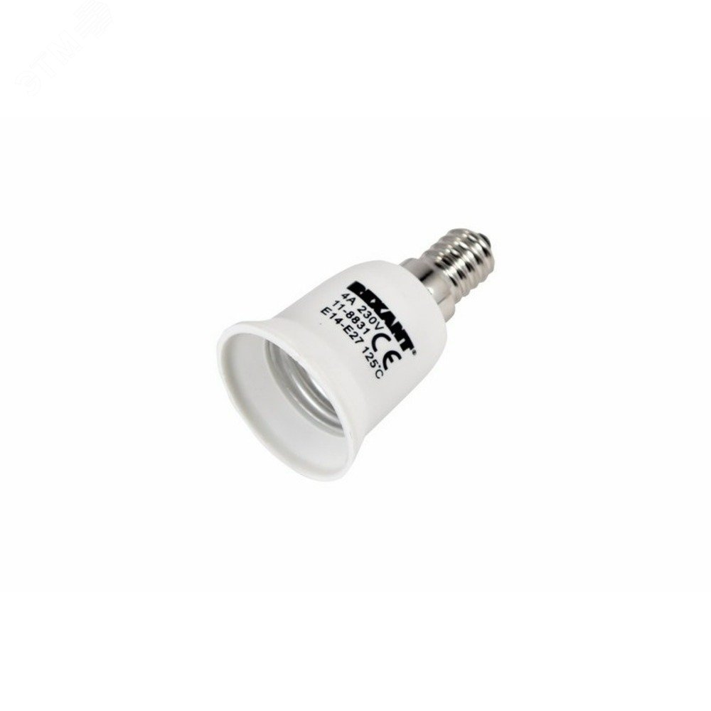 Переходник цокольный E14-GU10 белый