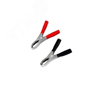 Зажим крокодил, длина 98 мм, ток 50A, 2 шт., пакет БОПП,