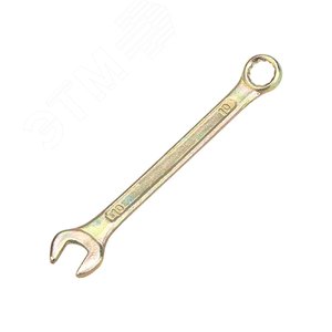 Ключ комбинированный 10 мм, желтый цинк