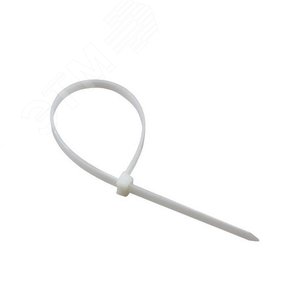 Хомут-стяжка кабельная нейлоновая 150x2,5 мм, белая, упаковка 100 шт, REXANT