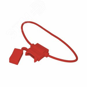 Держатель предохранителя типа Стандарт прямоугольный красный,