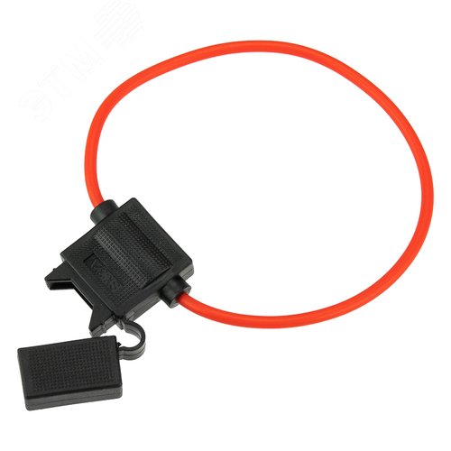 Держатель предохранителя типа стандарт прямоугольный черный,