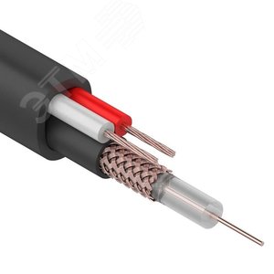 Кабель КВК-П-1,5+2x0,75 кв.мм (Cu/Cu) черный (200 м),