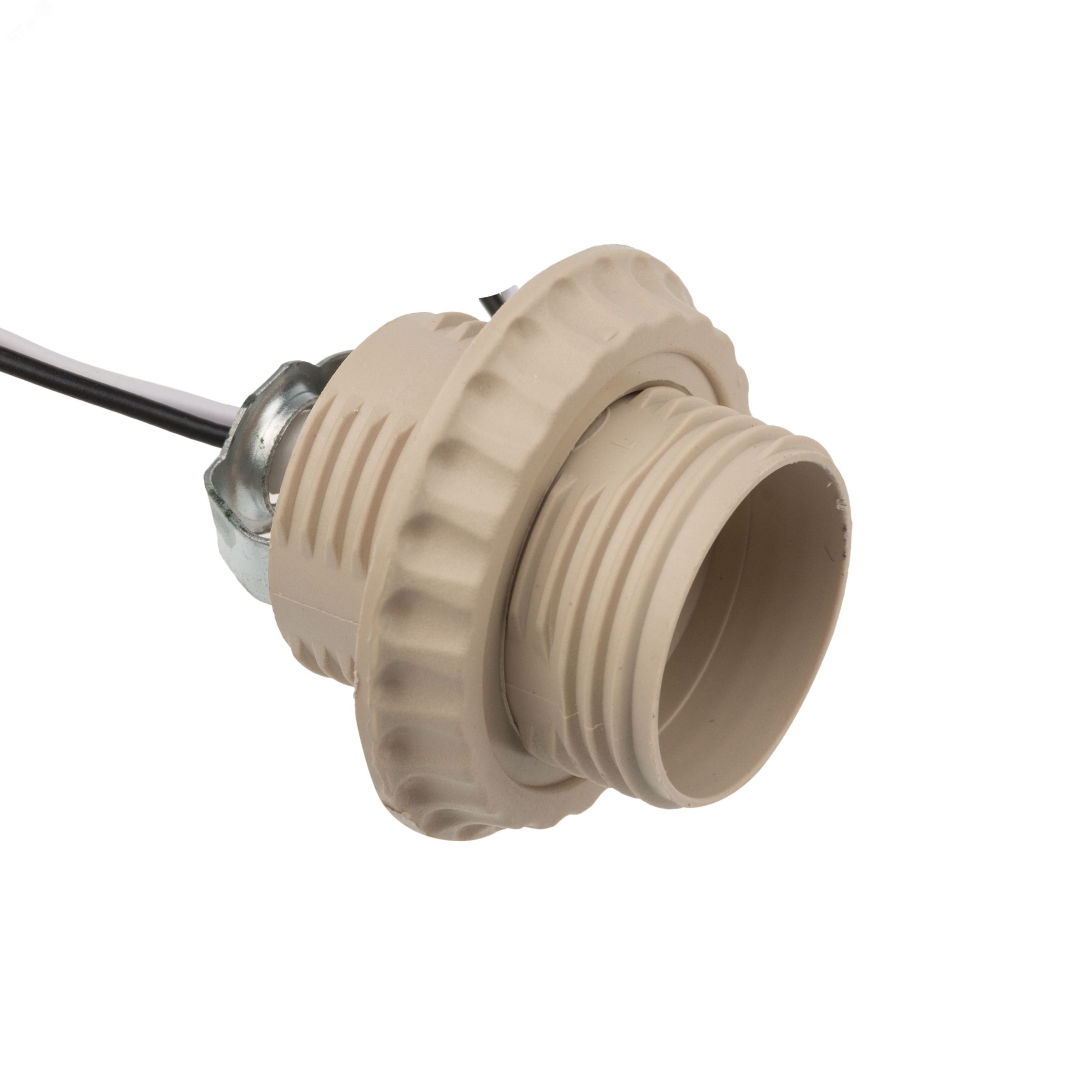 Патрон E27 с проводом 20 см белый