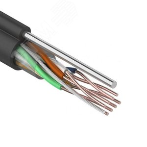 Кабель витая пара UTP 4PR 24AWG CAT5e наружный (OUTDOOR) + ТРОС*1, REXANT