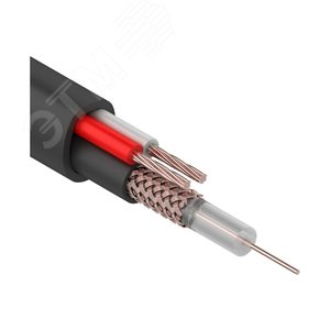 Кабель КВК-П-1,5+2x0,50 кв.мм (Cu/Cu) черный (200 м),