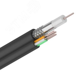 Кабель ККСВ-П+4х0,5 мм (100 м) черный,