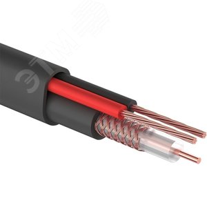 Кабель КВК-П-2 +2x0,75 кв.мм (Cu/CCA) черный (200 м) PROconnect