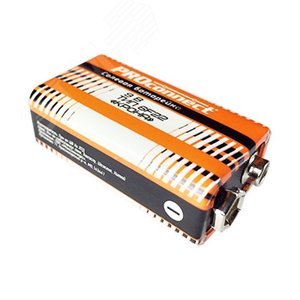Солевая батарейка 9 V 6F22 Крона PROconnect