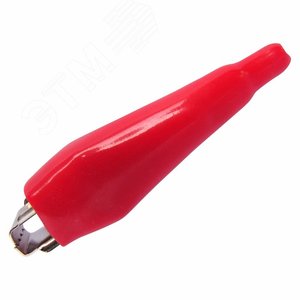 Зажим крокодил в изоляторе, длина 56 мм, ток 5A, 2 шт.,