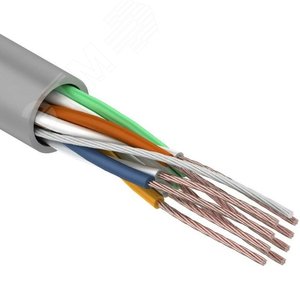 Кабель витая пара UTP 4PR 24AWG CAT5e STRANDED (бухта 305 м), REXANT