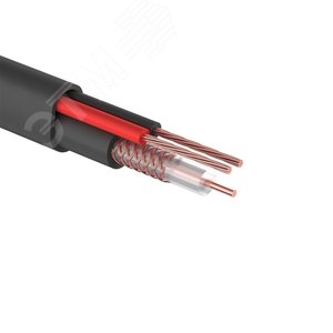 Кабель КВК-П-2 +2x0,50 кв.мм (Cu/CCA) черный (200 м) PROconnect