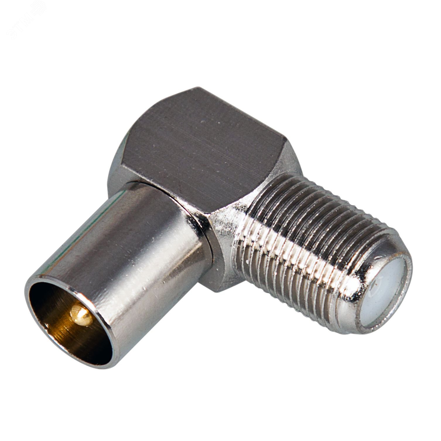 Переход гнездо F - штекер TV угловой PROCONNECT