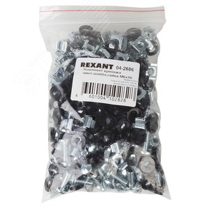 Комплект крепежа винт+шайба+гайка M6x16,