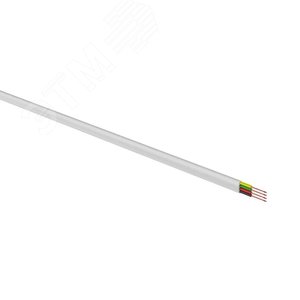 Телефонный кабель ШТЛП 4 жилы Cu, белый, 100м, REXANT