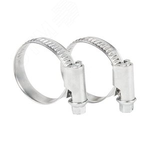 хомут червячный 16-27-0,7 мм, (1уп - 50шт), REXANT