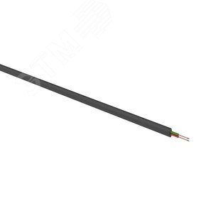 Телефонный кабель ШТЛП 2 жилы Cu, черный, 100м, REXANT