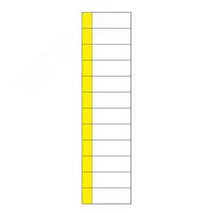 Наклейка маркировочная таблица 12 модулей (50х216 мм), REXANT