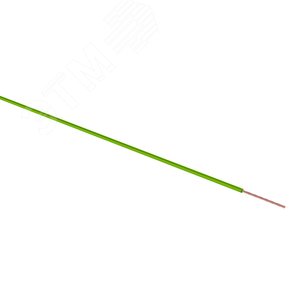 Провод ПГВА 1х0.75 мм2, зеленый, бухта 100 м,