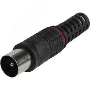 Разъем штекер TV без пайки черный PROCONNECT