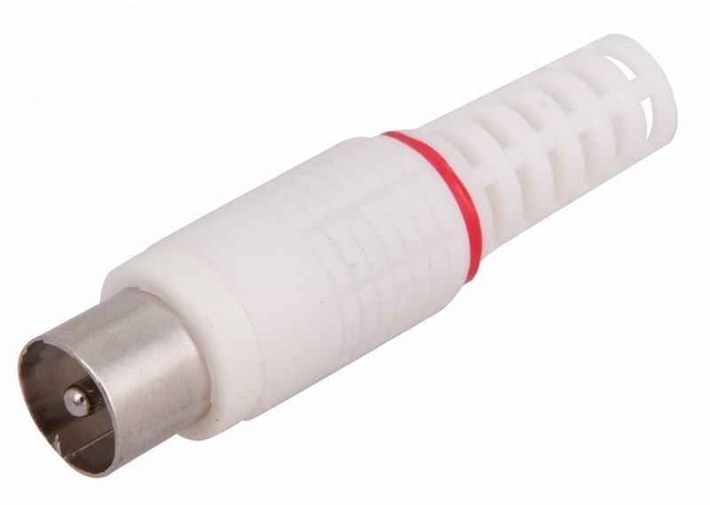 Разъем штекер TV без пайки белый PROCONNECT